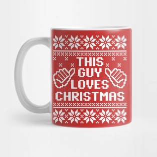 This Guy Loves Christmas Sweater Mug